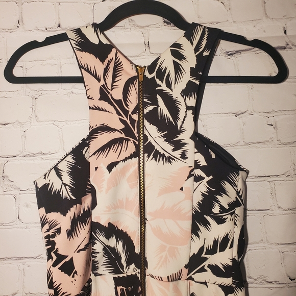 Cute floral pink EXPRESS A-line dress - Picture 15 of 16